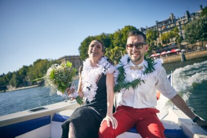 mariage à Paris, mariage sur la Seine